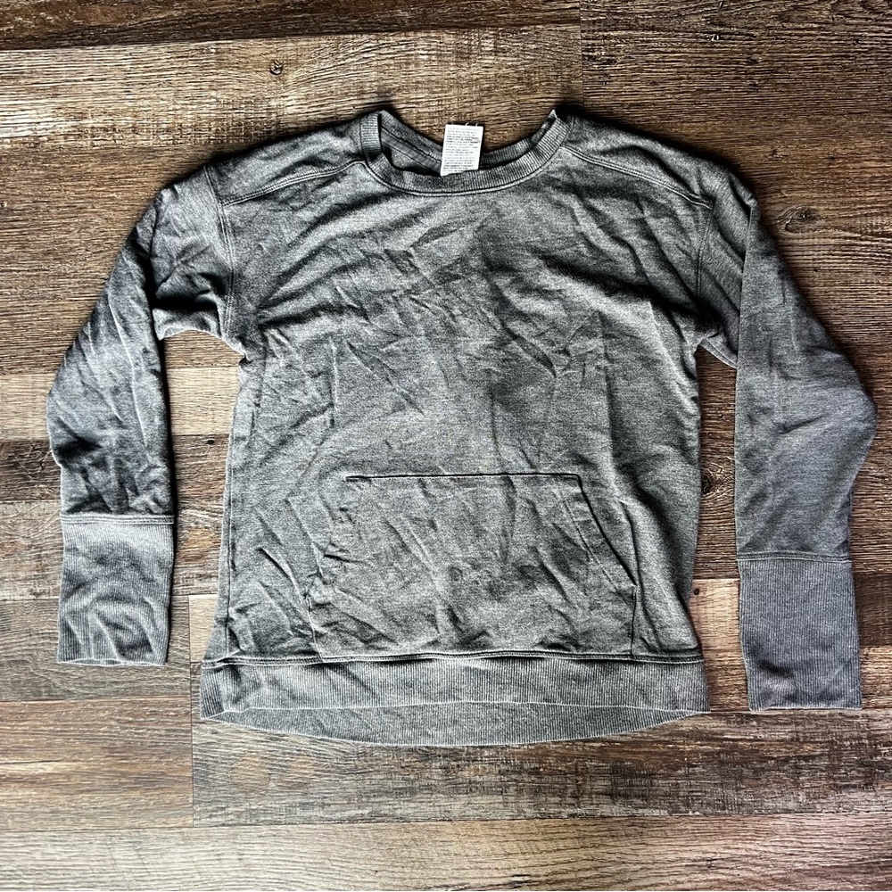 All in Motion Heather Gray Crewneck Top